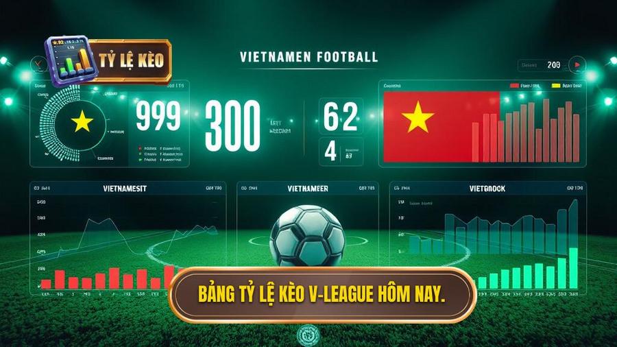 Bảng tỷ lệ kèo V-League hôm nay.
