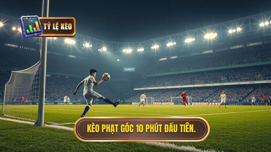 Kèo phạt góc 10 phút đầu tiên.