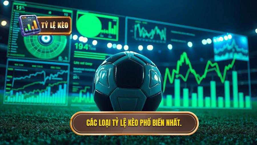 2. Các loại tỷ lệ kèo phổ biến nhất.